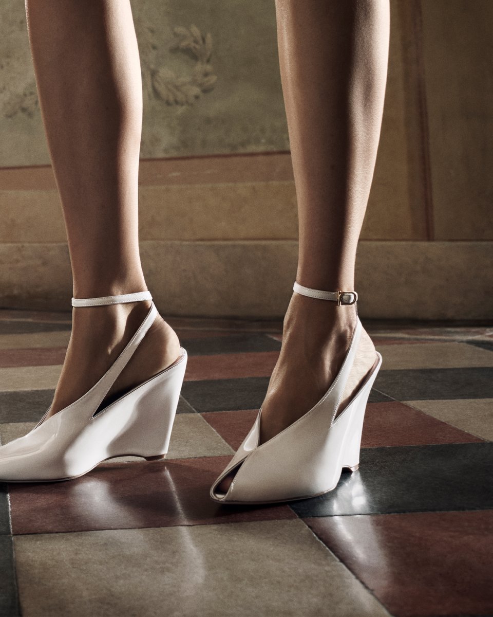 Signature wedges, a form patented by Salvatore Ferragamo almost a