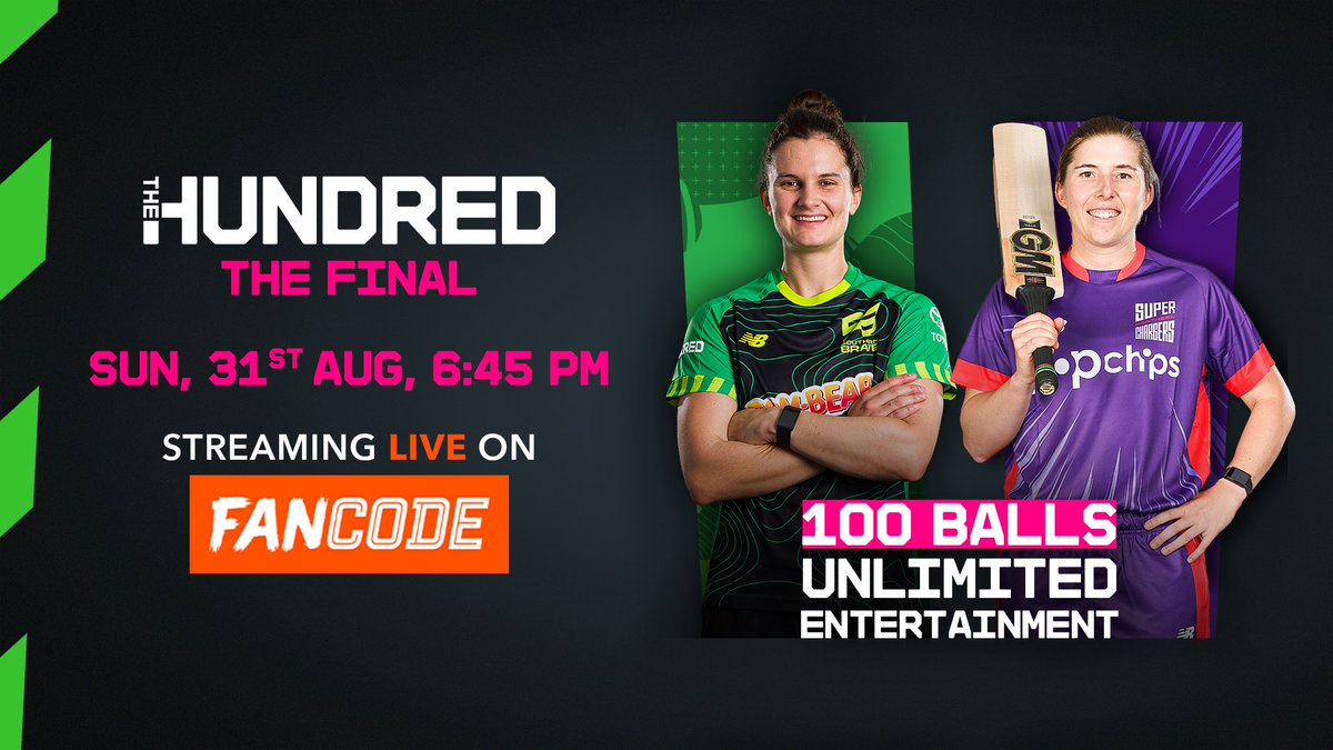Brave bring firepower with Wyatt, Wolvaardt &amp; Devine, plus Lauren Bell leading the wickets chart (19 scalps!). The Superchargers reply with Perrin, Phoebe Litchfield &amp; Annabel Sutherland. So many match-winners, but only one team will lift the trophy.
All the action live on