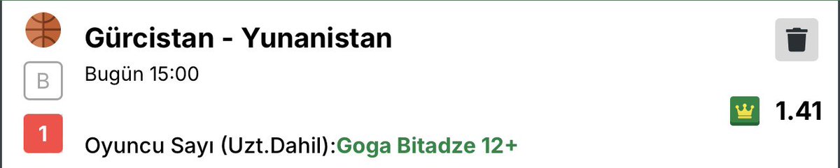 Rahat geleceğini düşündüğüm bir bahis değerlendirebilirsiniz