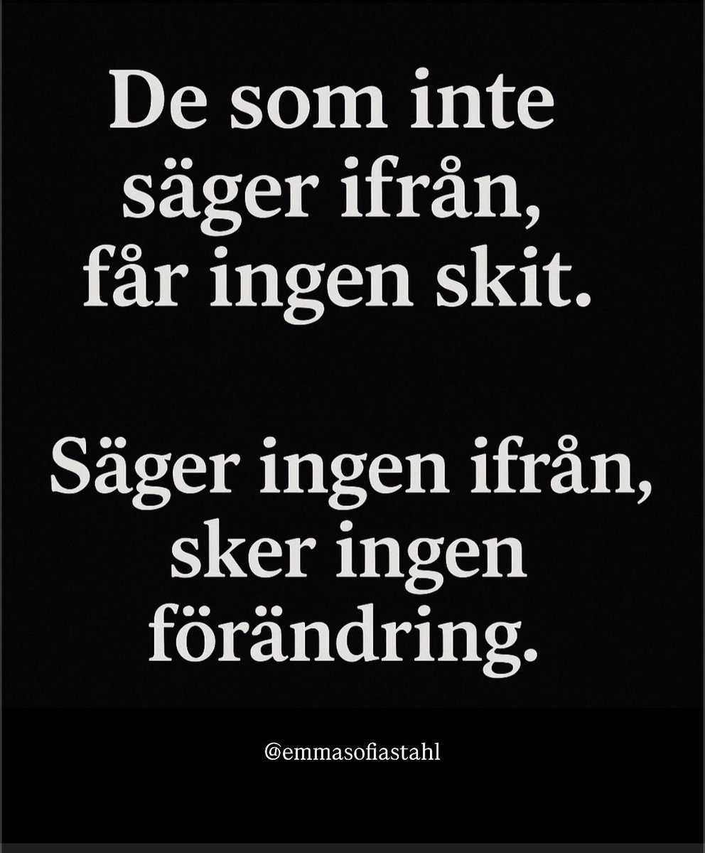 emmasofiastahl's tweet image. Antingen så är man med och skapar förändring. Eller så är man inte det.