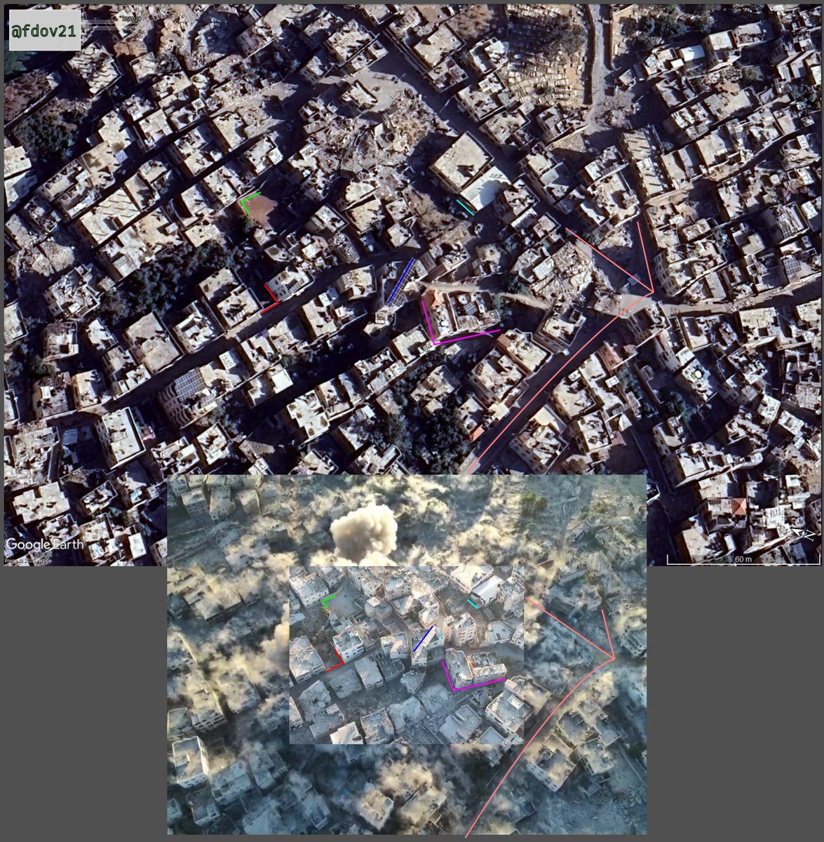 fdov21's tweet image. Big explosion destroying buildings. Jabalia, Gaza.
31.530687, 34.481023
@GeoConfirmed #Gaza