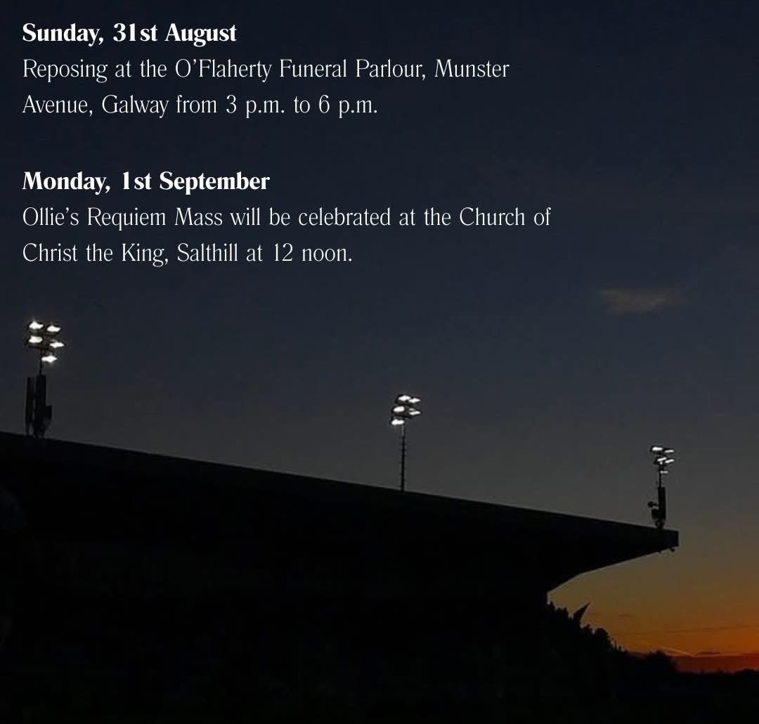 Funeral Arrangements for Ollie Horgan