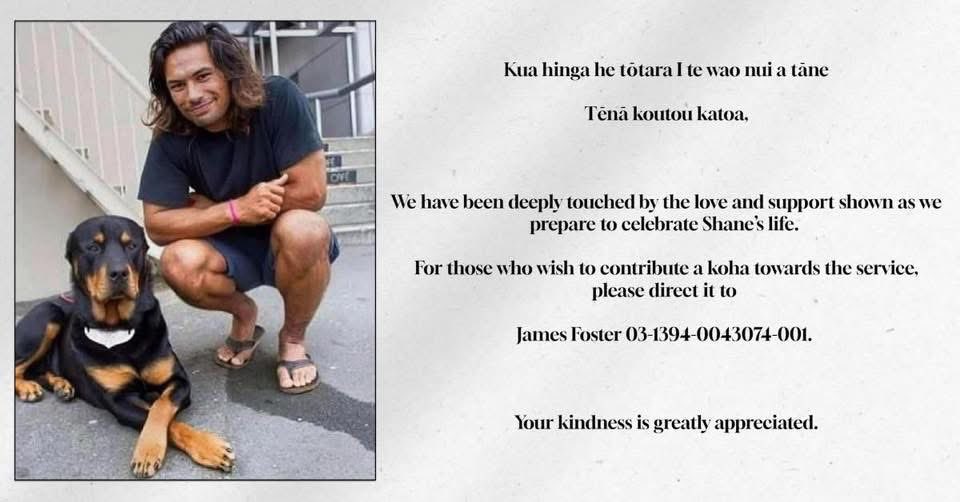 💔 Shane Christie MakO #82

For those who wish to contribute a Koha towards the service. ⬇️