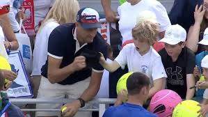 TonyTeeXXXX's tweet photo. The prize for the World's biggest Douchebag in 2025 goes to Polish businessman Piotr Szczerej for snatching a cap that was being given by a tennis player to a boy at the US Open. He says he is very rich yet fights over a baseball cap. Douchebag and arsehole all in one! https://t.co/upD6DSk5oS