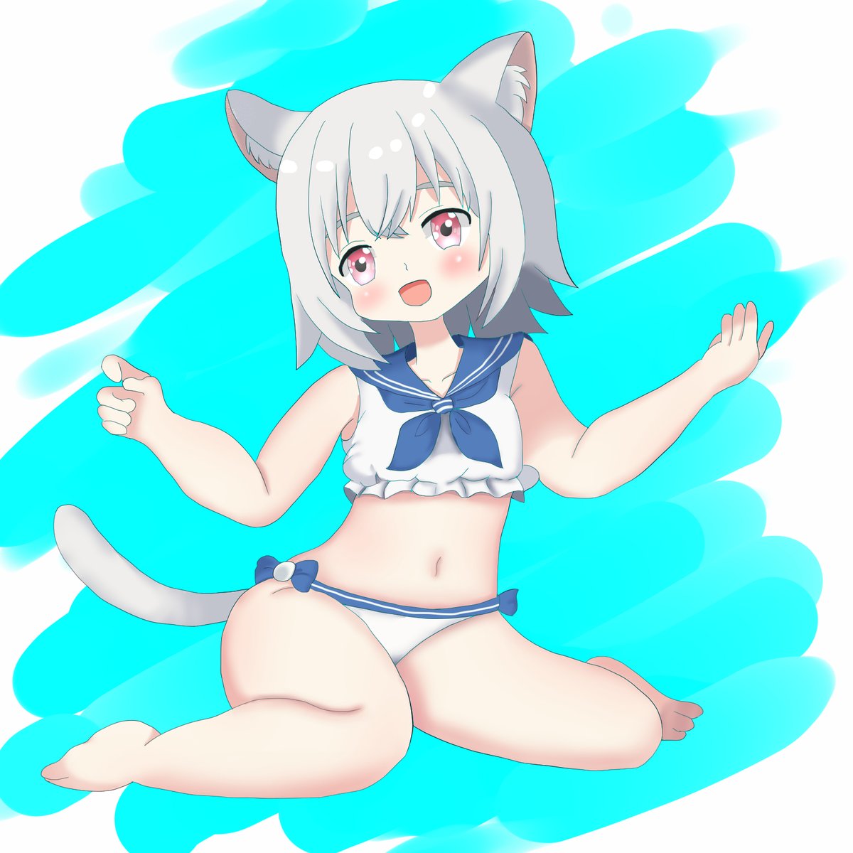 セーラービキニの小夜ちゃんを描いた

#sayo_tag #ビキニ