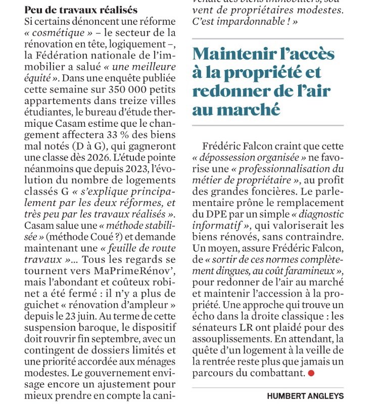 FalconFrederic's tweet image. 🏠Le @groupeRN_off, aux côtés de @MLP_officiel, est le seul à dénoncer les graves conséquences des normes #DPE sur le marché immobilier et locatif.
➡️ La dépossession des petits propriétaires, dont la valeur du bien est arbitrairement décotée, constitue un véritable scandale…
