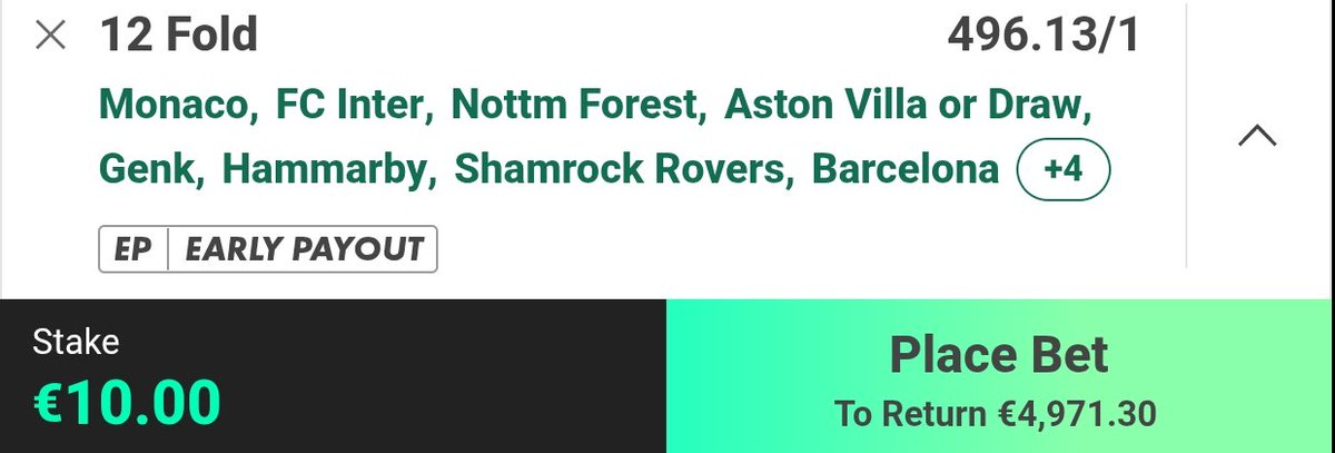 ✅ SUNDAY LONGSHOT (Low stakes)

@ 496.13 ODDS 🔥

FULL SLIP IN COMMENTS 👇