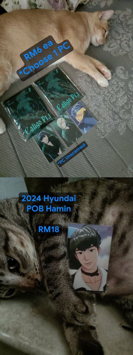 Yoona (@yoonacrack) on Twitter photo WTS ᕕ( ᐛ )ᕗ
🥕 Price already been stated in pictures
🥕 No fussy/rushing buyer
🥕 Interested? DM me
(P/s: Cats are not for sale. They're my trademark)
#pasarplavemy <a href="/PasarPlaveMY/">do @me on your tweet || read 📌</a> WTS ᕕ( ᐛ )ᕗ
🥕 Price already been stated in pictures
🥕 No fussy/rushing buyer
🥕 Interested? DM me
(P/s: Cats are not for sale. They're my trademark)
#pasarplavemy <a href="/PasarPlaveMY/">do @me on your tweet || read 📌</a>