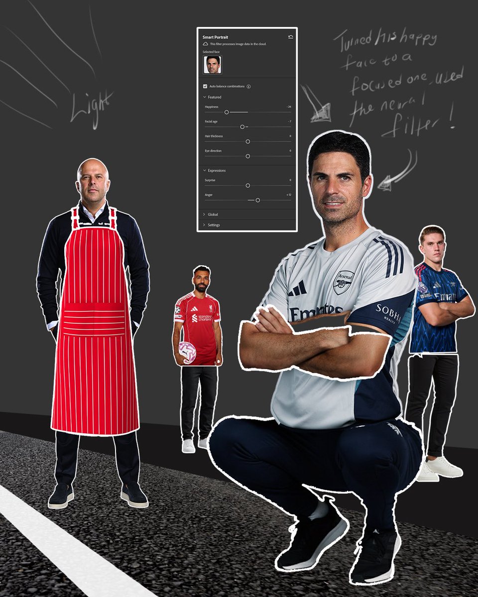 BrainiacGfx's tweet image. Before                                 After 🧑🏾‍🎨

*
From the streets of Liverpool to the heart of Anfield, rivals collide once again.
🔴⚪ @LFC @Arsenal @premierleague