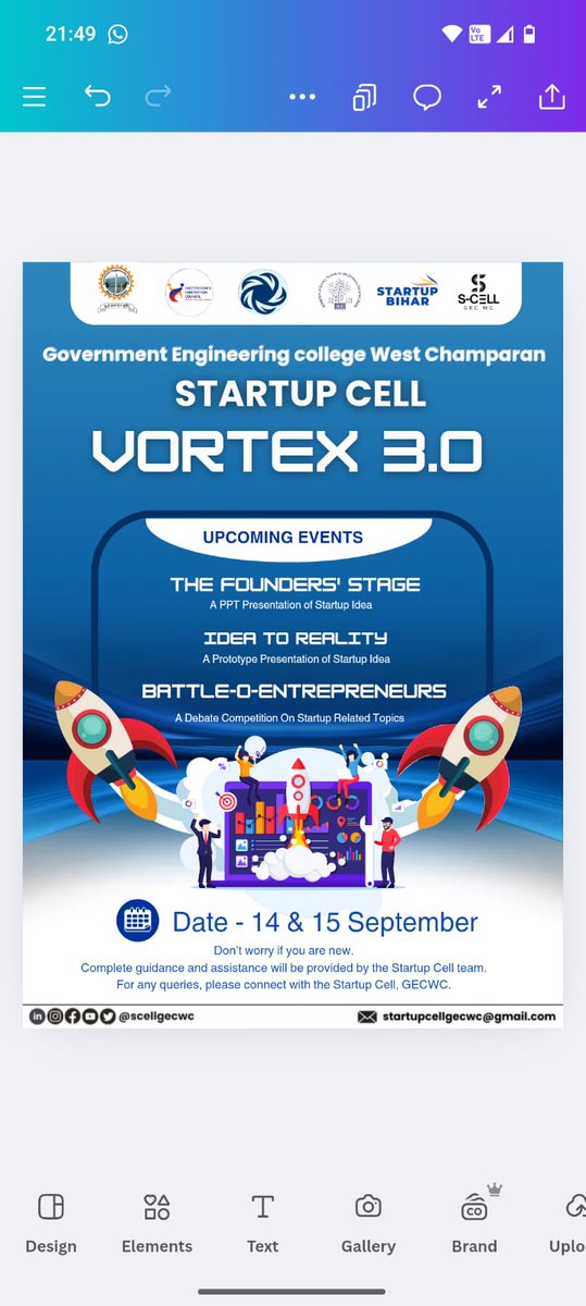 scellgecwc's tweet image. 🚀 “Igniting ideas, shaping futures – join us for the upcoming Startup Cell event!”#startupcell
#scellgewc #innovation #Entrepreneurship #startupbihar