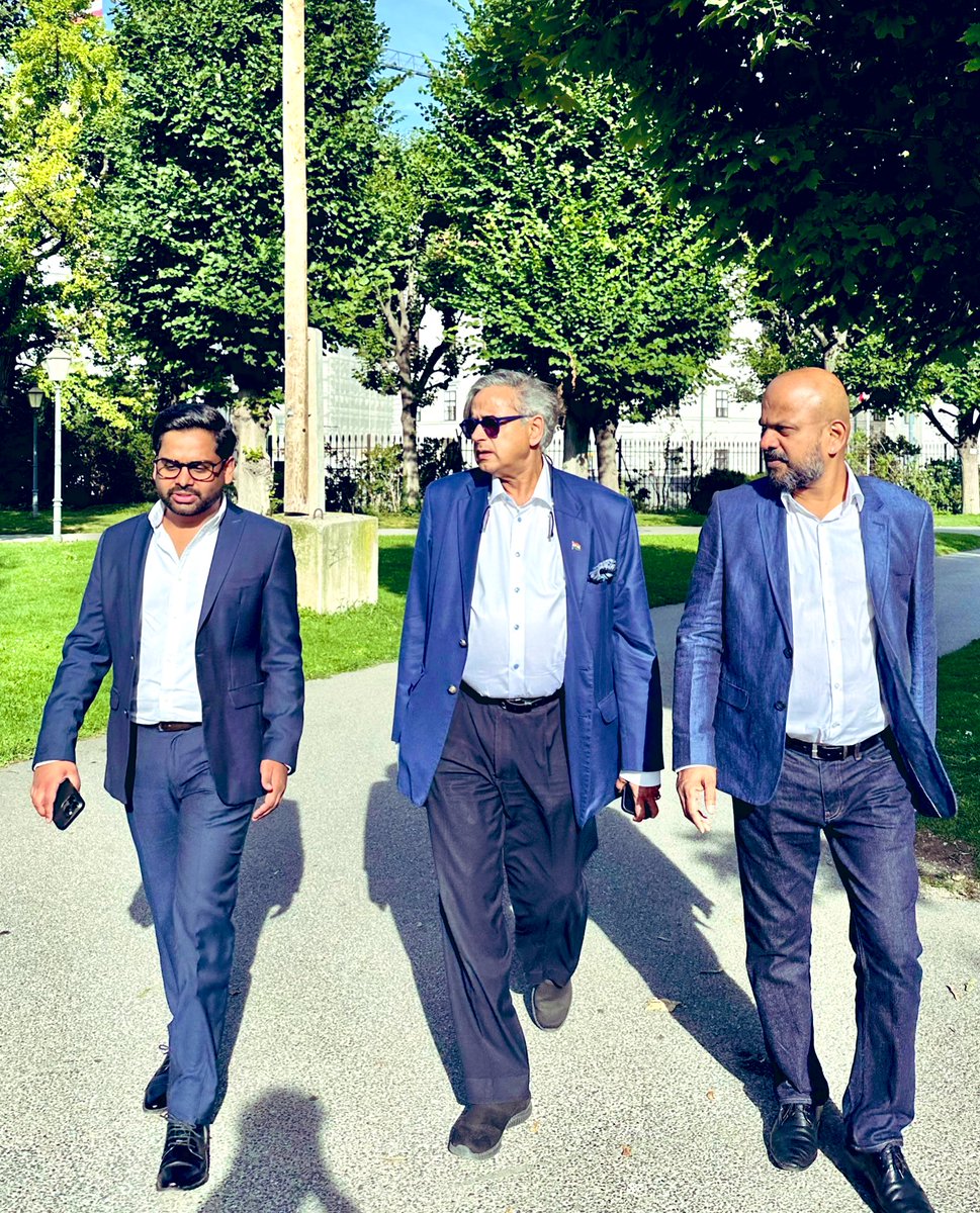 Shashi Tharoor (@shashitharoor) on Twitter photo Enjoyed good conversations in Vienna with my friend and fellow liberal <a href="/veitdengler/">Veit Dengler</a> MP, scholar and geopolitical consultant <a href="/vtchakarova/">Velina Tchakarova</a> and the new Ambassador-designate to India (starting January 2026) Robert Zischg Caught up with my Indian friends Sirosh George and Johannes Enjoyed good conversations in Vienna with my friend and fellow liberal <a href="/veitdengler/">Veit Dengler</a> MP, scholar and geopolitical consultant <a href="/vtchakarova/">Velina Tchakarova</a> and the new Ambassador-designate to India (starting January 2026) Robert Zischg Caught up with my Indian friends Sirosh George and Johannes