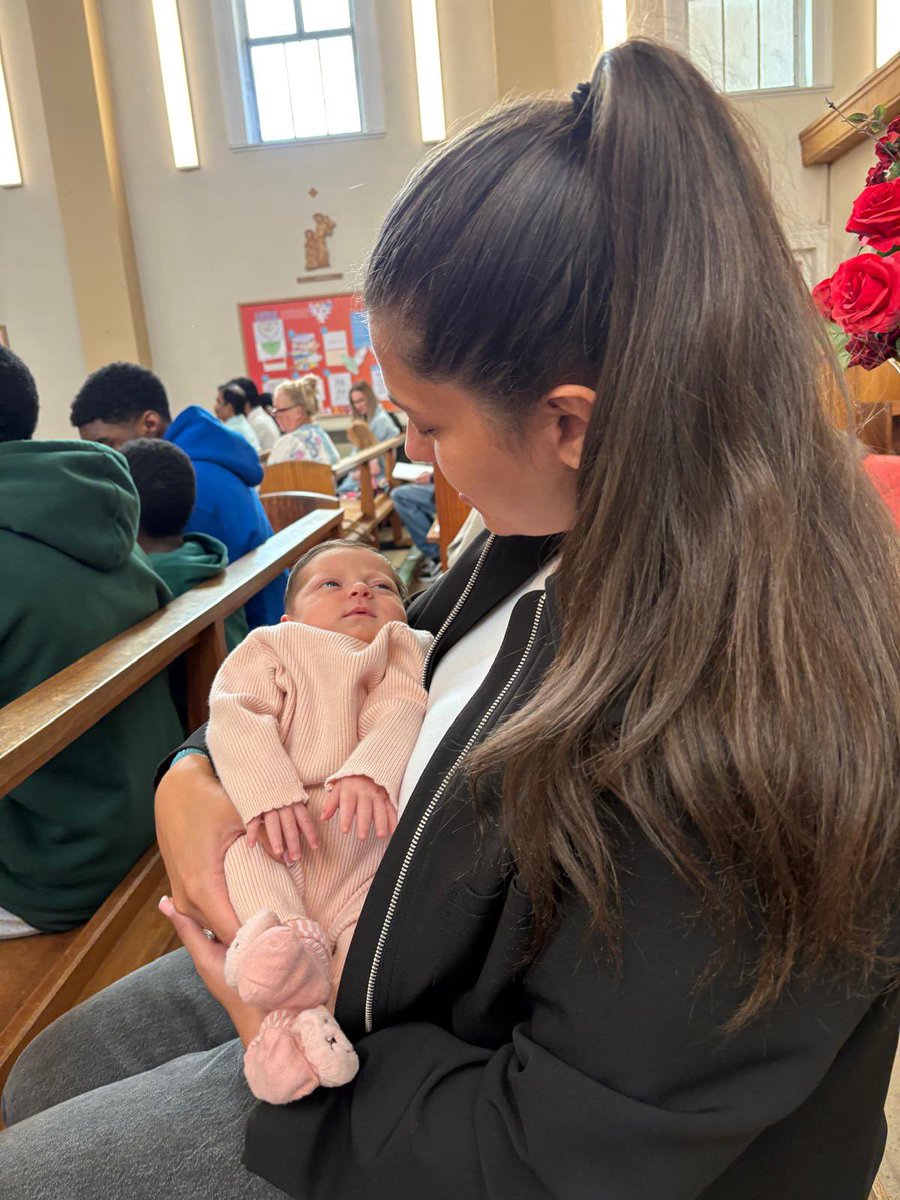 Georgie’s first trip to All Saints ✨ God bless you baby girl 💗💗