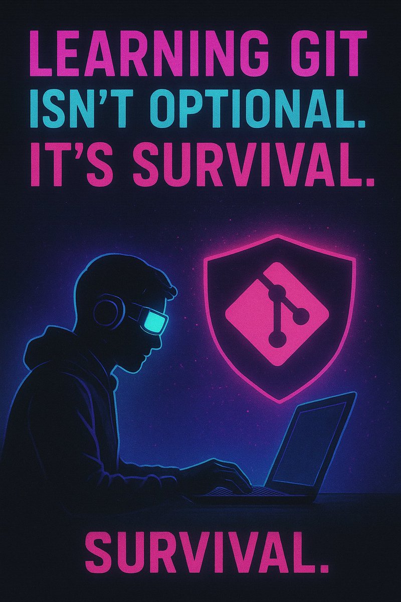 codewithabhiX's tweet image. 💡 Learning Git isn’t optional. It’s survival.
Because one wrong merge can decide your fate.
#GitLife #CodeJourney #DevTruths