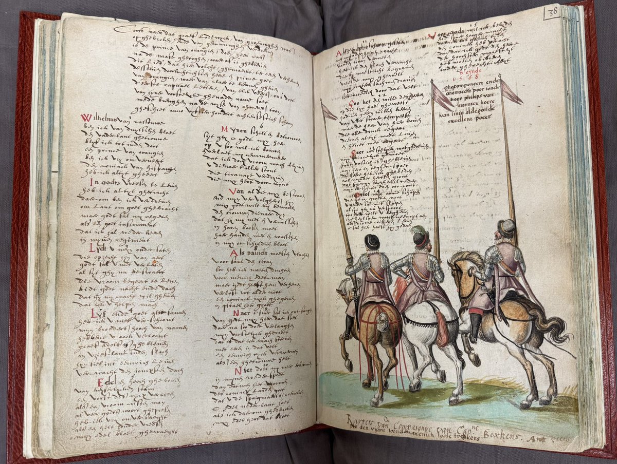 Het Wilhelmus met de datering 1568 en de verwijzing dat Marnix van Sint Aldegonde de schrijver is van ons volkslied 🎶
In: Gedichten verzameld door de Mechelse rederijker Willem de Gortter, 1585-1626 📖
<a href="/kbrbe/">KBR</a> Brussel (ms. 15662) 🏛️
Met dank aan <a href="/JanPauwelsKBR/">Jan Pauwels</a> 
<a href="/NGBibliofielen/">Nederlands Genootschap van Bibliofielen (NGB)</a>