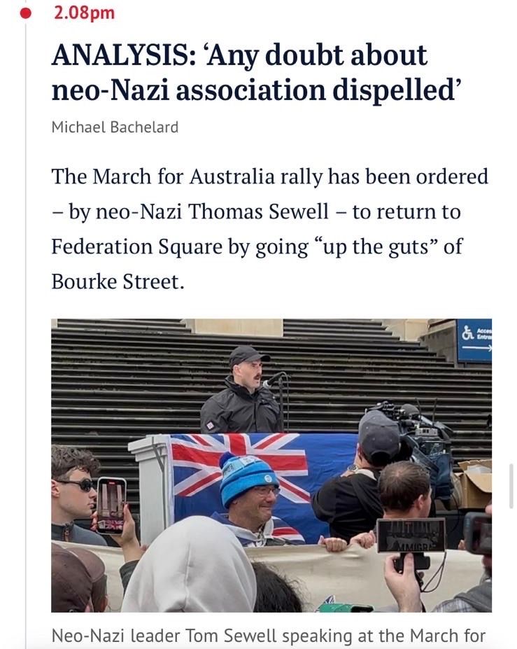 ANALYSIS: “the Nazi rally was organised by Nazis”