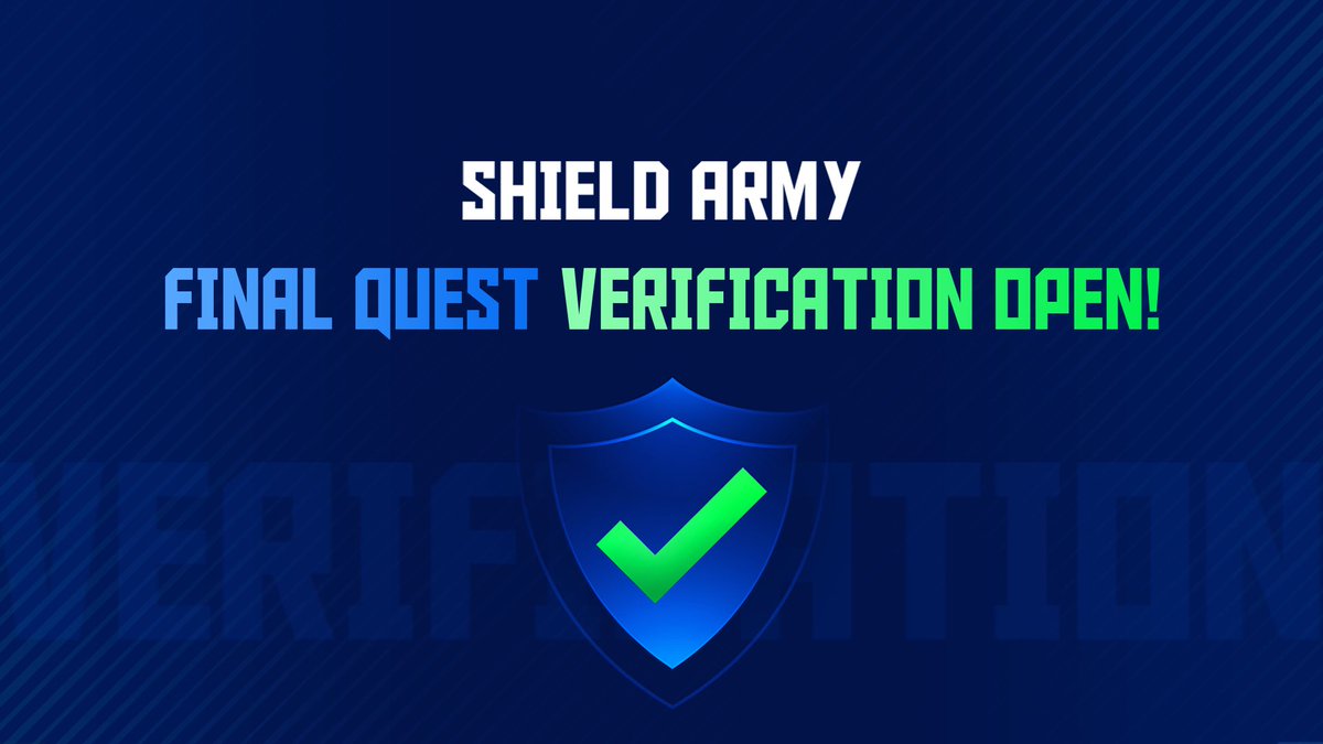 BinStarterio's tweet image. ⚔️ Shield Army Update: Verification Now Open! 🔥

Commanders, the correct answers for the Final Quest (Week 4) quiz have now been provided ✅

👉 This means you can go back to Galxe, verify your correct predictions, and complete the quest to secure your points on the leaderboard!…
