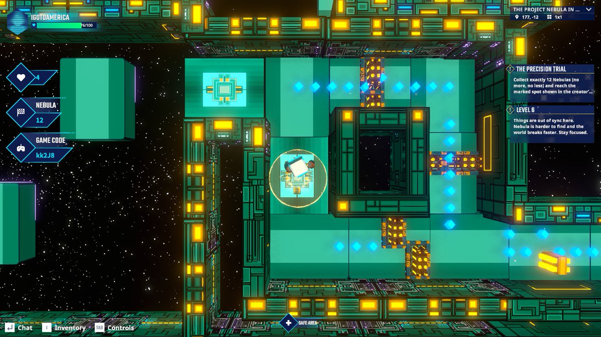 Project Nebula in 3 Emojis:  🧩♾🙃
3 Words: Traps. traps. traps.  
Who do I recommend for this challenge?  @Sanctum_

<a href="/TheSandboxGame/">The Sandbox</a> #ProjectNebula #Ethverse <a href="/Kash_voxels/">kash</a>