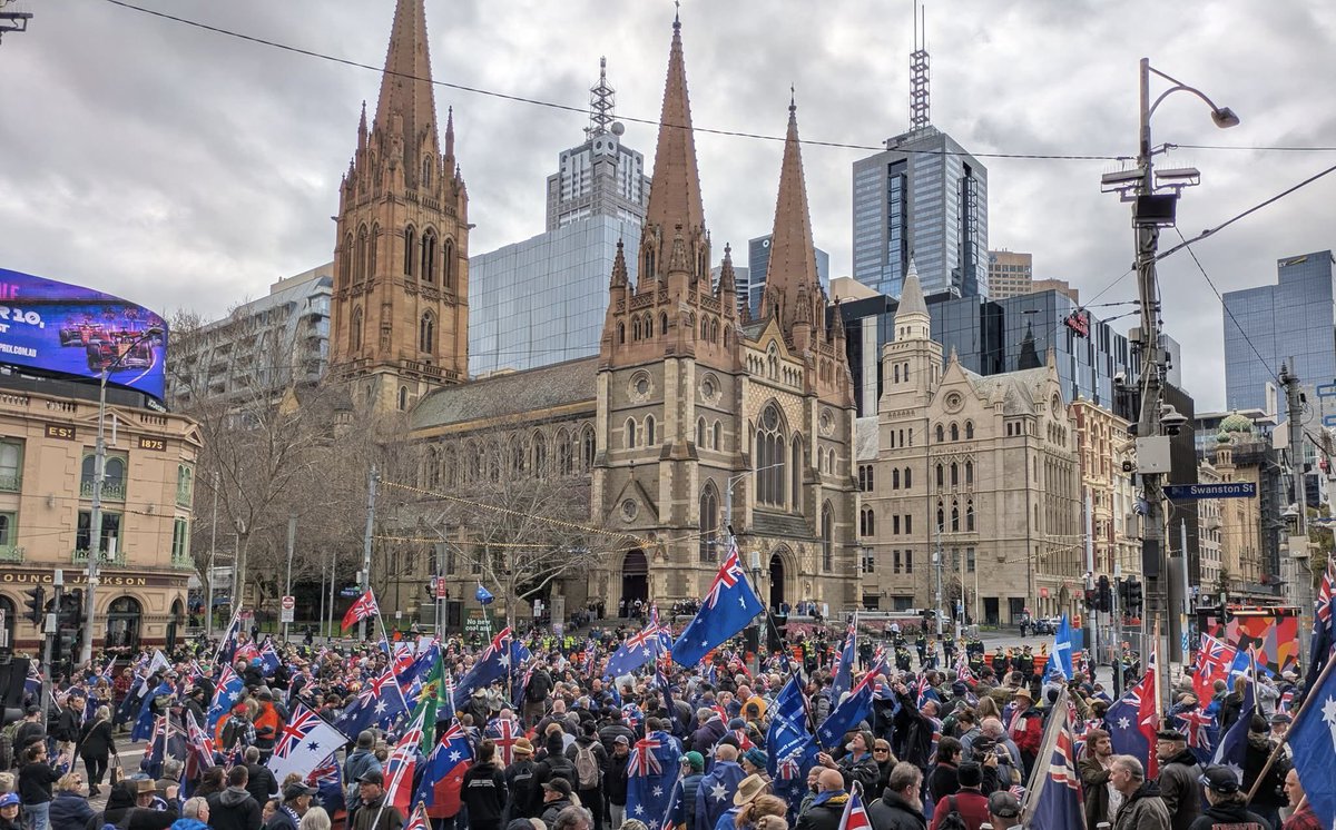 Our mother’s family history in Bendigo dates to the 1850s Gold Rush when miners from Cornwall travelled the seas in search of gold at Sandhurst. Many relocated to Broken Hill in the 1880s for the silver mines. Now <a href="/JacintaAllanMP/">Jacinta Allan</a> calls us “foreigners”. #MarchForAustralia 🇦🇺