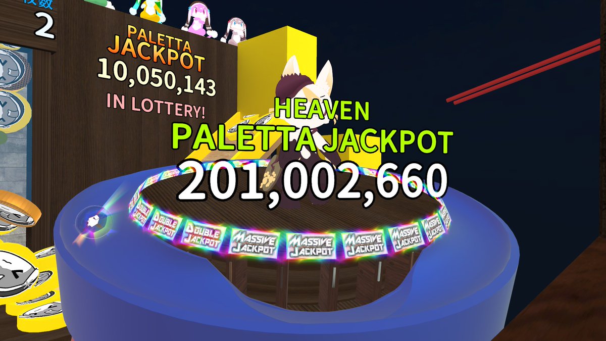 クソでっけぇプッシャーゲーム」 更なる要素でコインでスキル買うのとかスーパージャックポットなルーレットが？  当たりの桁が8桁目に突入するなどさらにえらい規模に