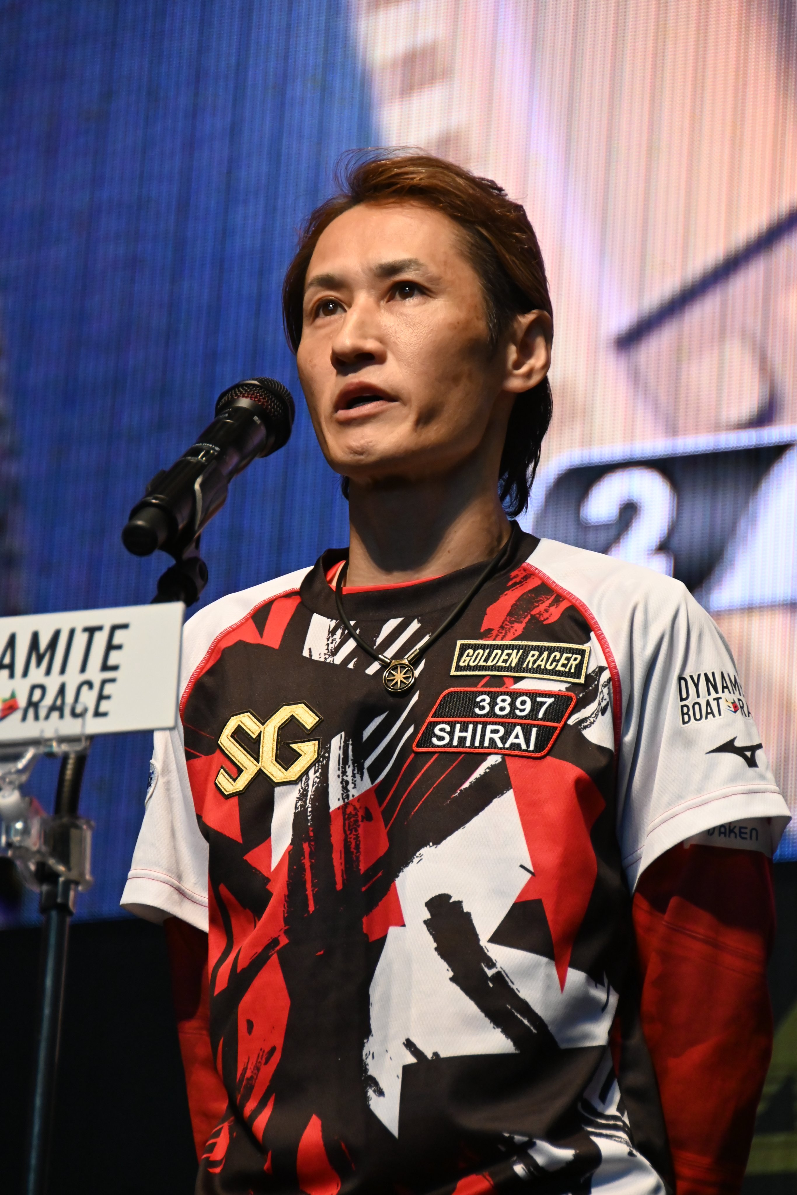SG第71回ボートレースメモリアル 白井英治 サインTシャツとアクリルパネル SG第71回ボートレースメモリアル 白井英治 サインTシャツと
