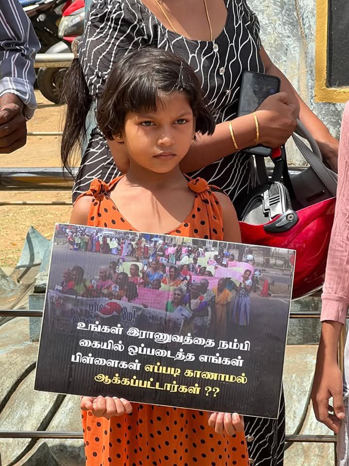 Thusi_Kumar's tweet image. Meet the children of Tamil Eelam.

Some have spent their whole lives searching for their disappeared loved ones - forcibly taken by Sri Lanka.