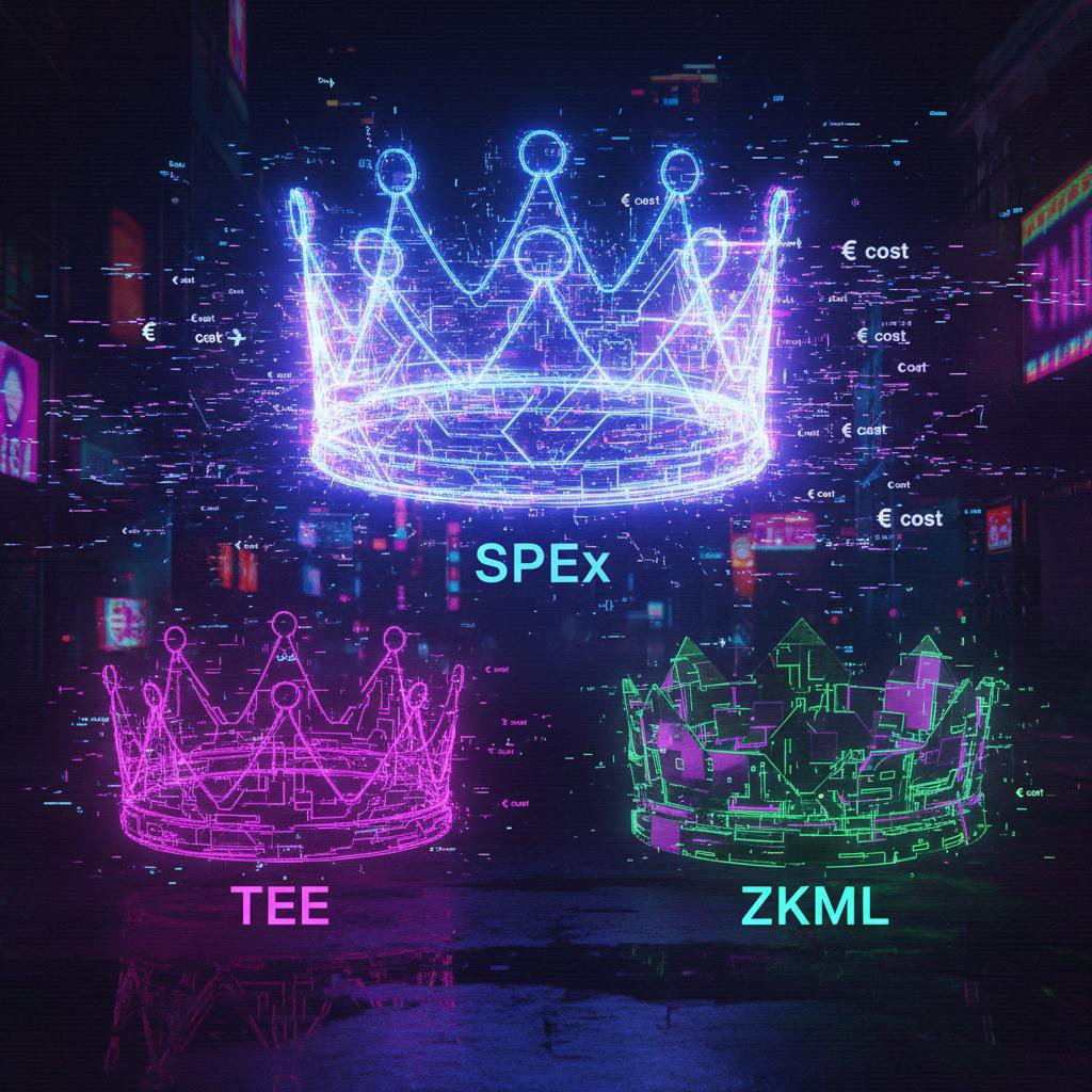 Deep dive: SPEx vs TEE vs ZKML—SPEx wins on speed, cost, and openness. It’s a triple crown, no cap. <a href="/wardenprotocol/">Warden</a> 8