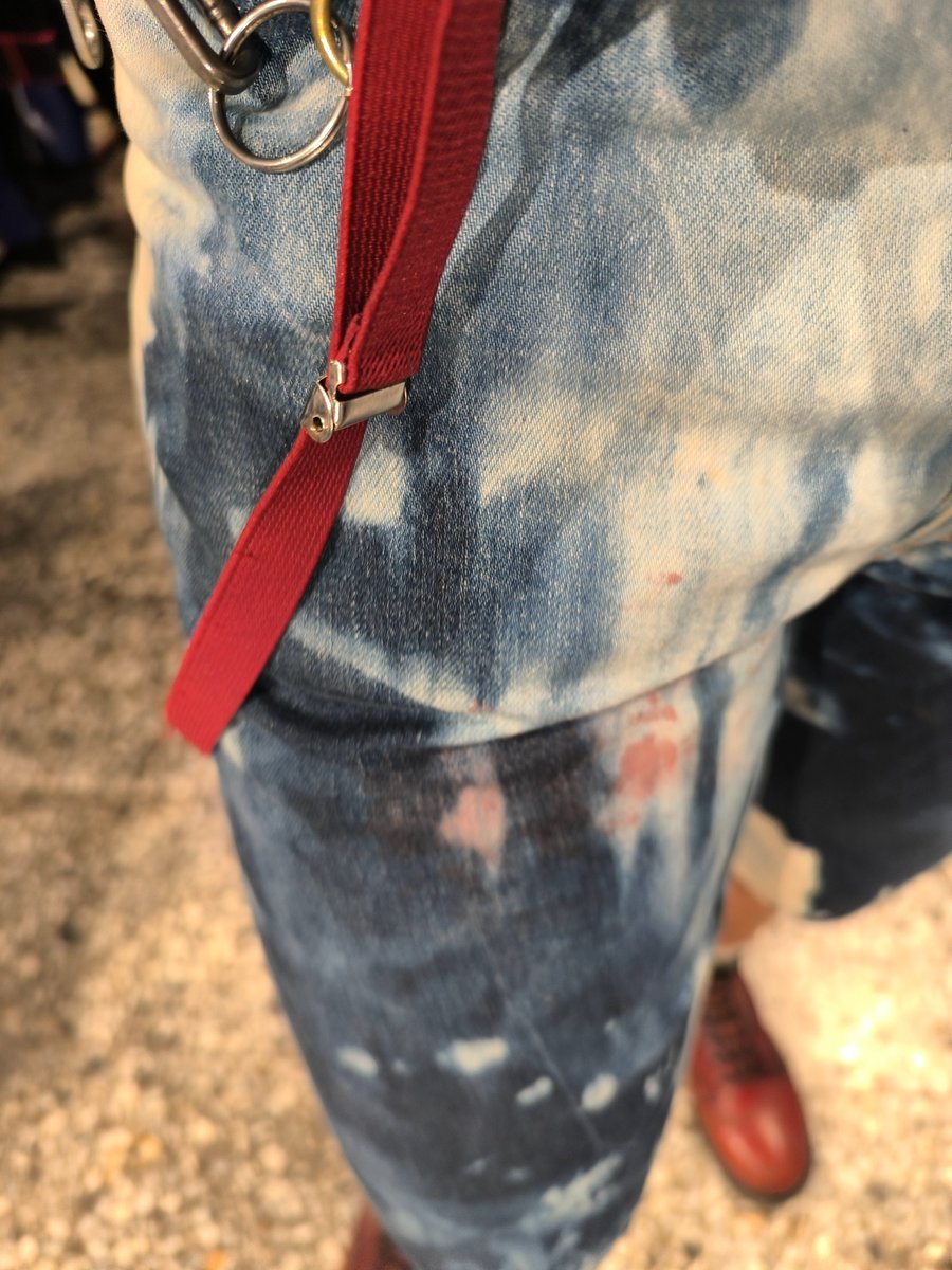 Only had two encounters at #FolsomFair2025. I left my mark on one, and after some impact play, it left its marks on my pants.