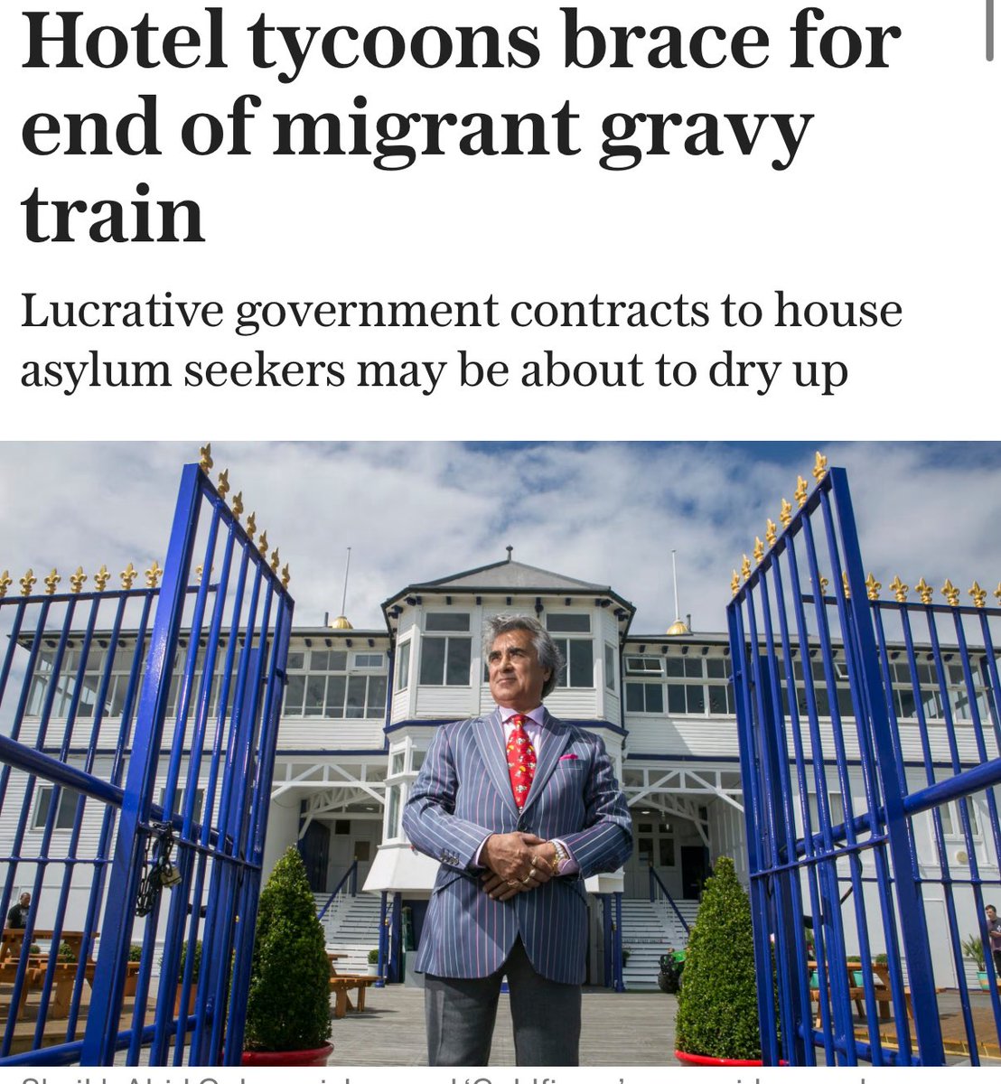 Migrant hotel owners should be subject to a 99.9% windfall tax on profits and their personal &amp; family wealth.