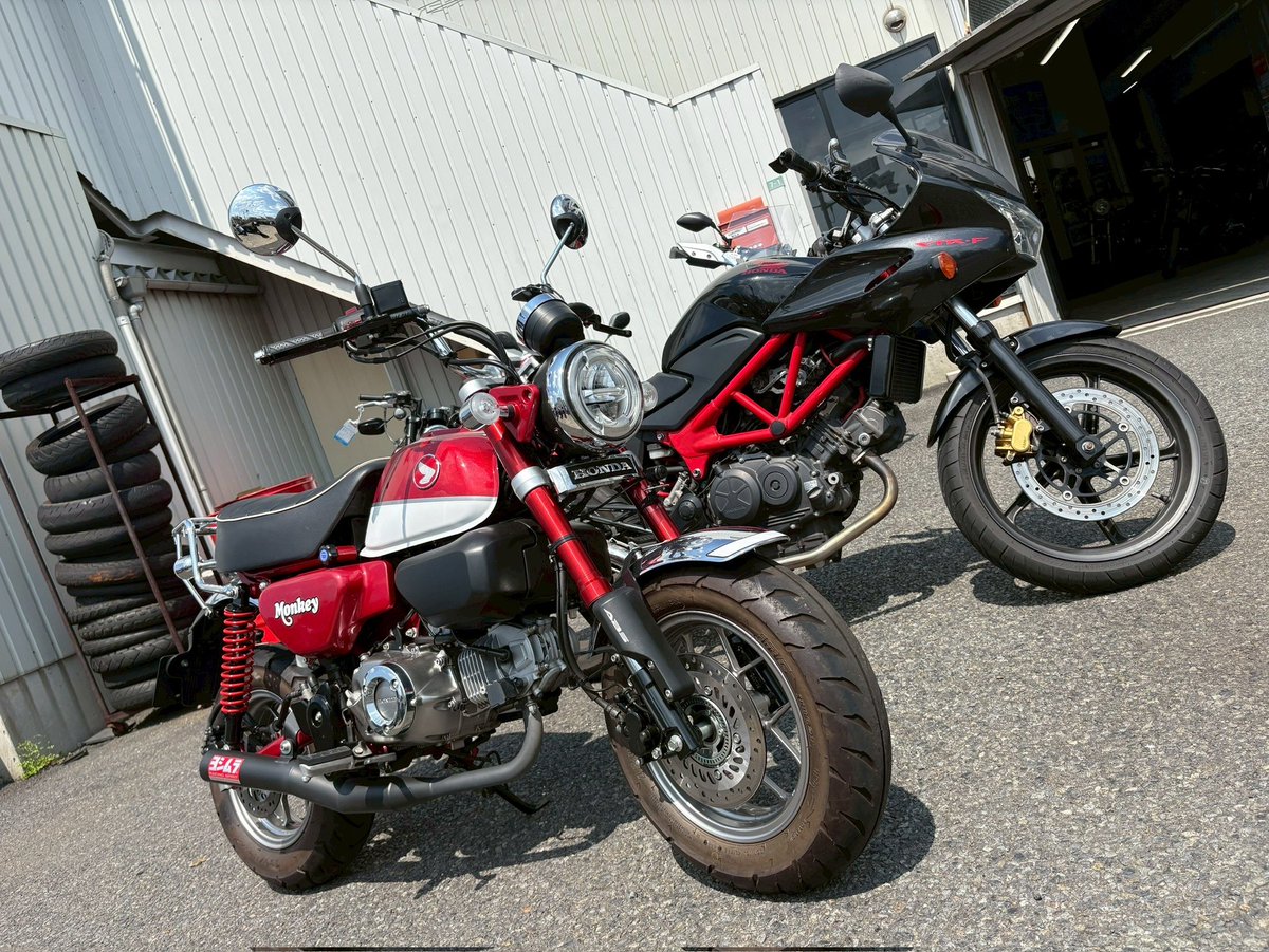 cream15per's tweet photo. さらばVTR250FこれからはMonkey125と旅に出る https://t.co/Foa7Jzzd7p