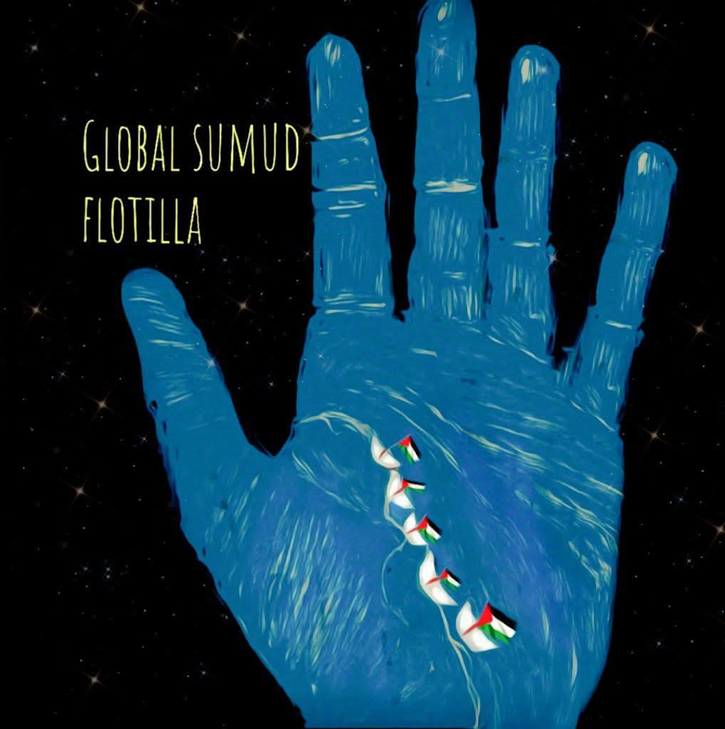 Lungo la linea della vita. 
Buon vento, #GlobalSumudFlotilla!