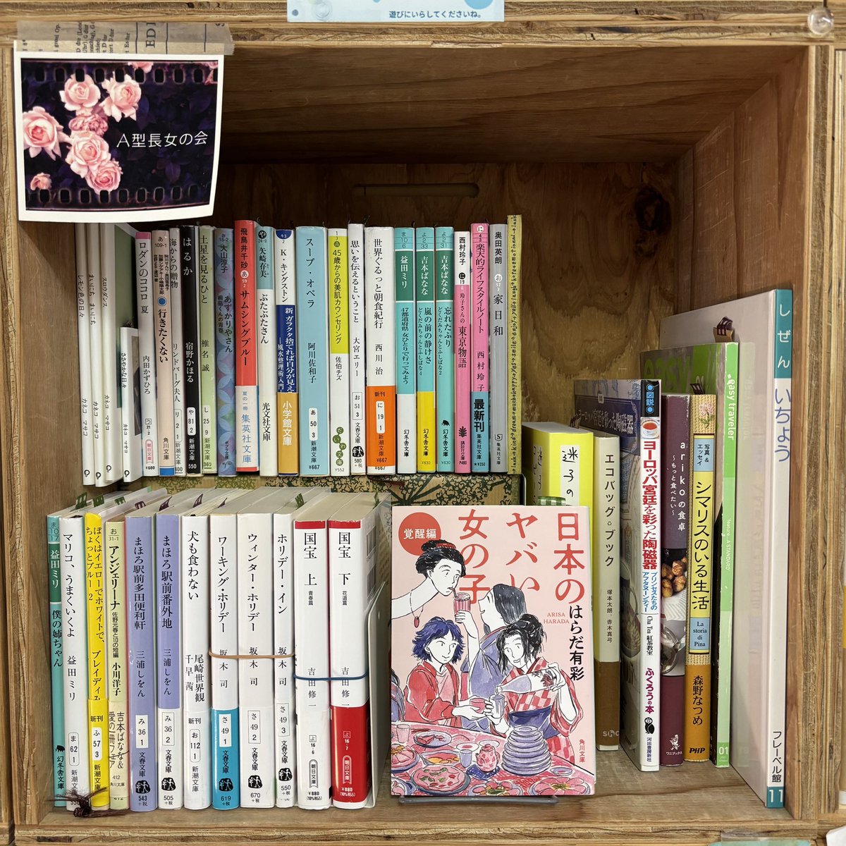 8/31(日)みつばち古書部に補充しました！
よろしくお願いします。
A型長女の会
