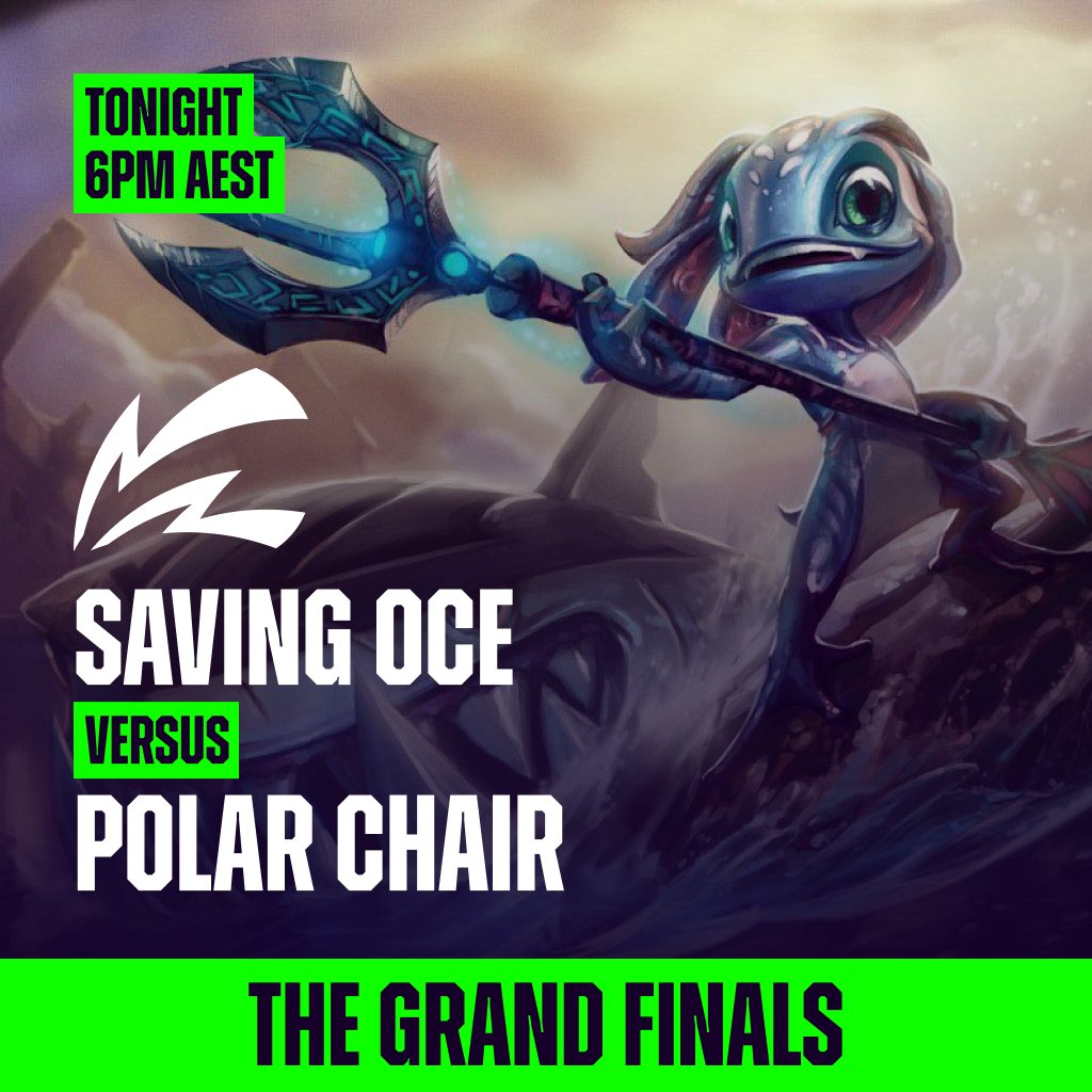 The time has almost come to crown the OPQ Champions! Our representatives are decided tonight.

6pm AEST / 8pm NZST

Saving OCE vs. Polar Chair