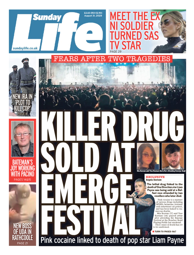 Good morning readers. Here is the front page of today's Sunday Life. Stay with us for all your breaking news. tinyurl.com/3mpt22n8