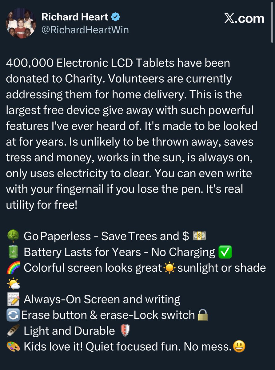 yourfriendSOMMI's tweet image. ❤️💛💚💙

🚨 PulseChain Update 🚨 

Richard Heart tweeted about 400,000 Electronic LCD Gift Tablets sent out.

Rumor of magnetic version coming.

PulseChain Marketing Campaign is LIVE.