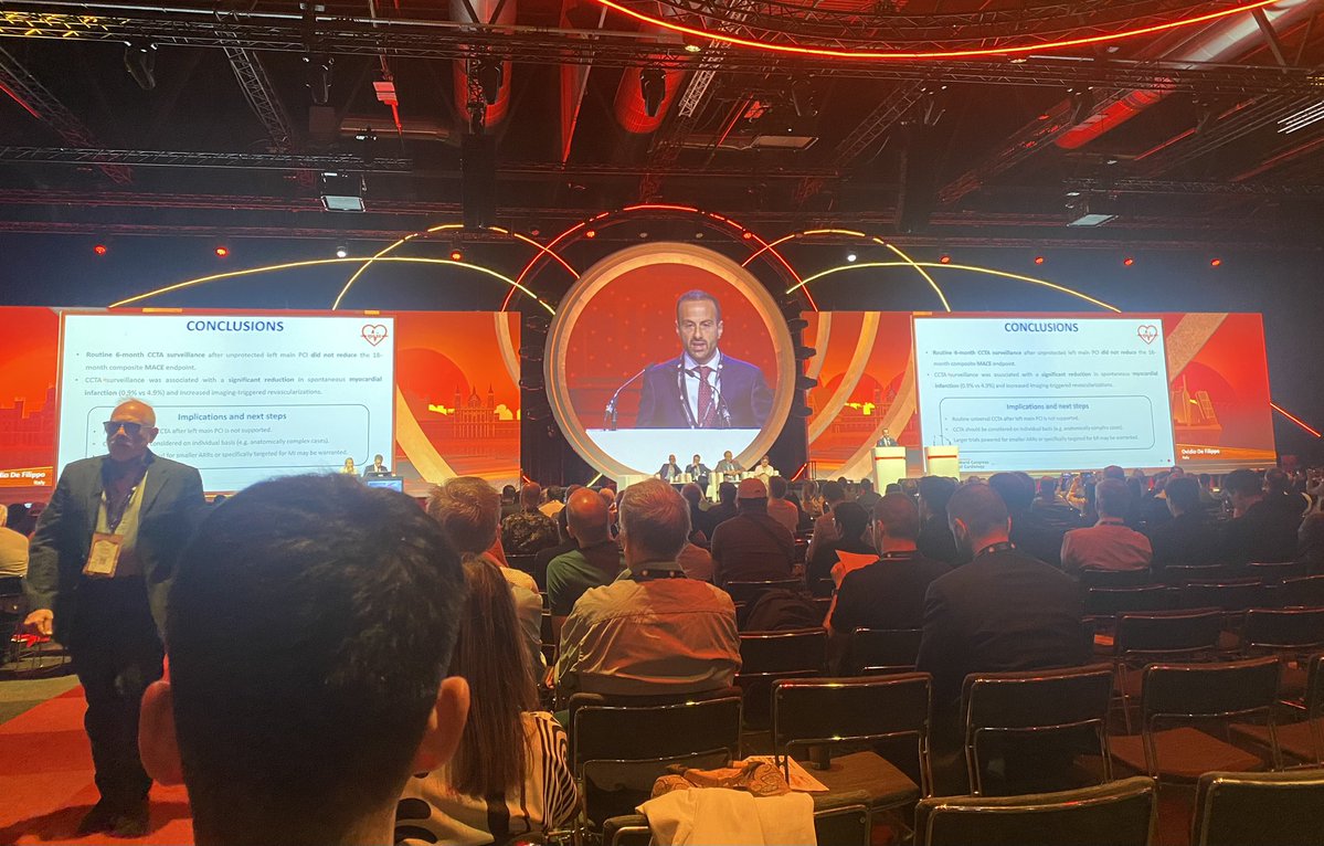 wenzl_florian's tweet image. 🔥HOT LINE
@ovidio_def rocking it in the Madrid main auditorium at #ESCCongress 2025 presenting the #PULSE #RCT
Kudos to the whole team!
@cescobruno @Fabri84Dascenzo @JACCJournals