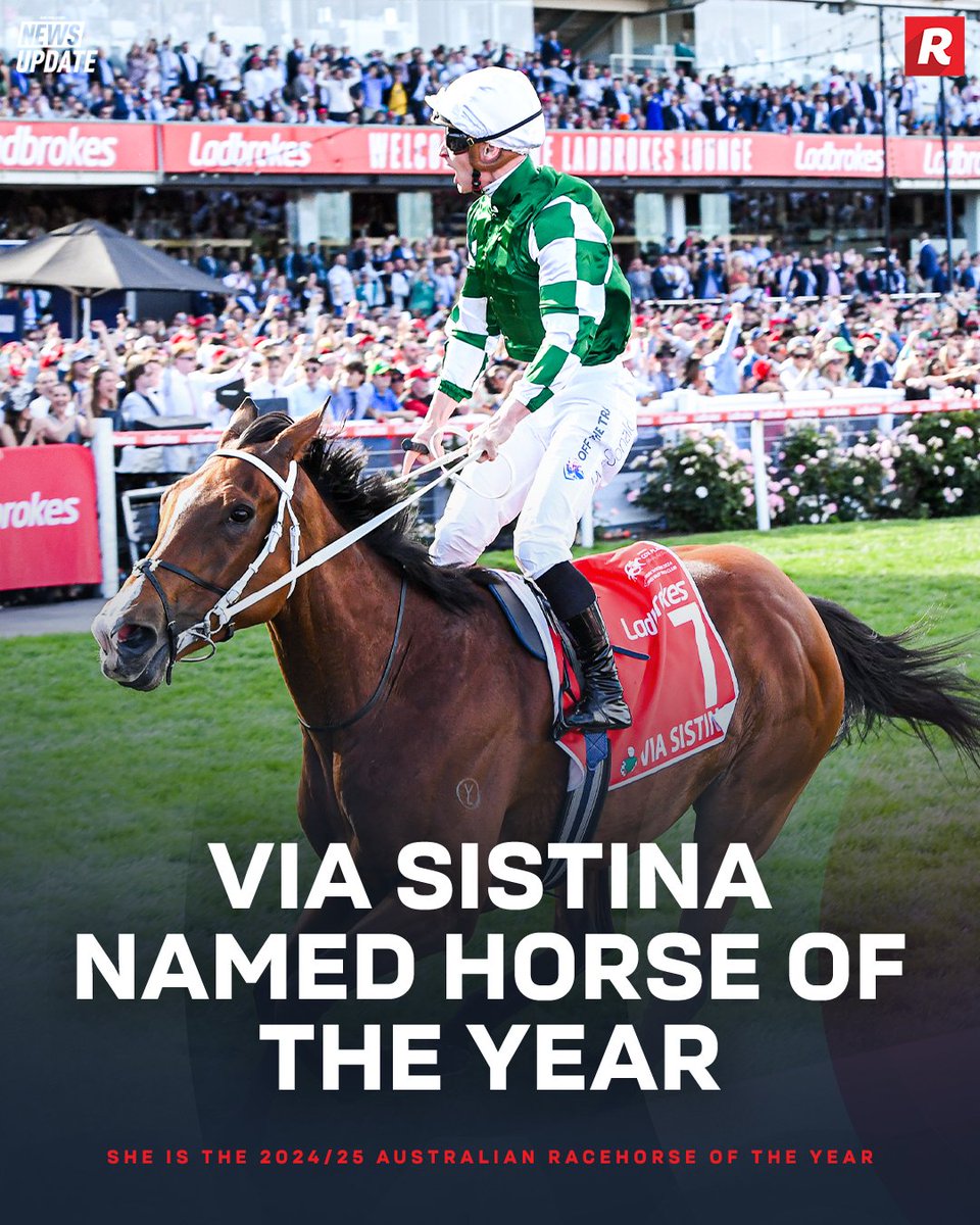Via Sistina has been crowned the 2024/25 Australian Racehorse of the year 👑

🗞️ bit.ly/4n5rX7k