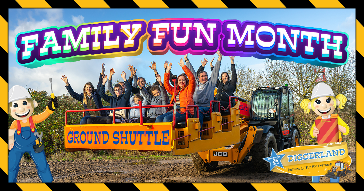 Diggerland_UK's tweet image. 💛 #FamilyFunMonth has been incredible, thank you for an amazing August! 🚜 If you haven’t visited yet, there’s still time. We’re open TODAY 10:00 - 17:00 for diggers, rides &amp;amp; unforgettable memories! 🌟 #Diggerland #FamilyDayOut #SundayFunday