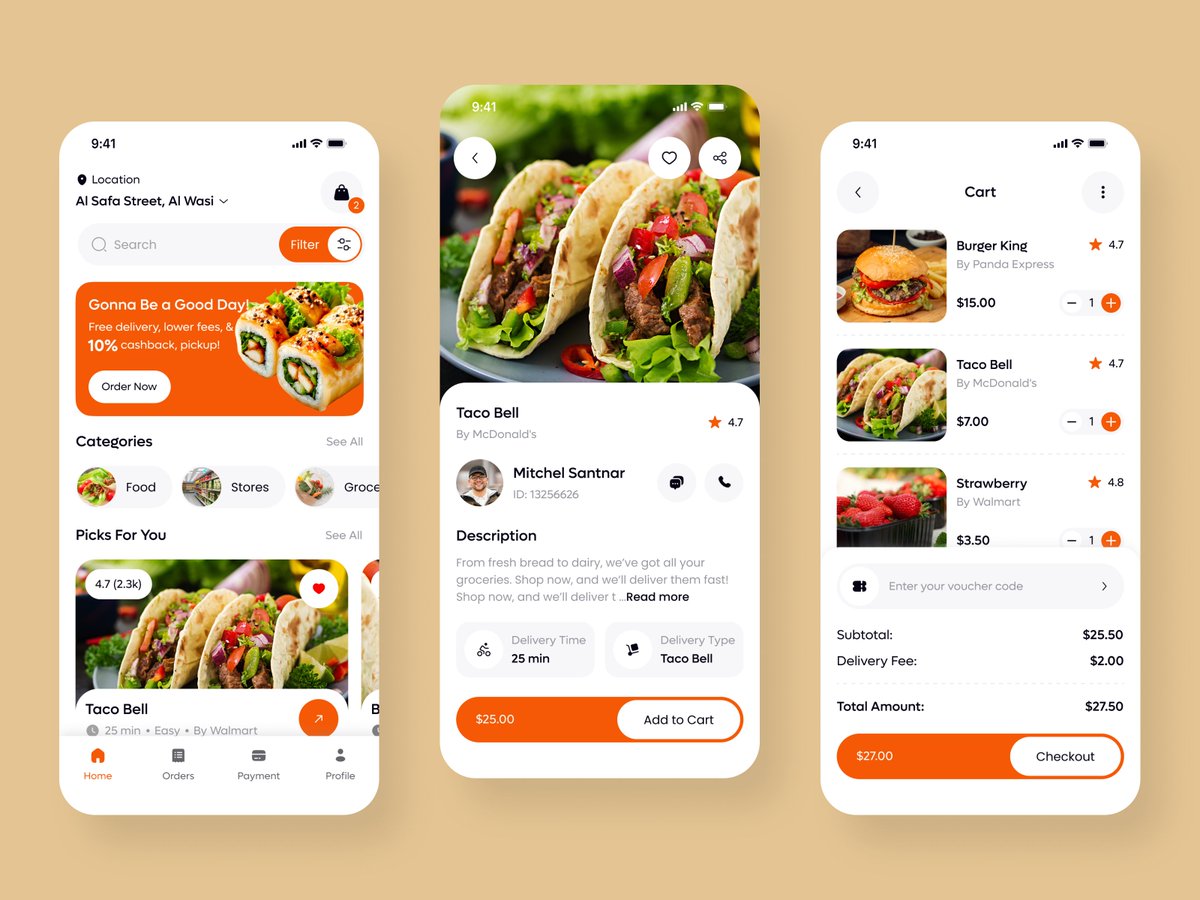 Mohammad_ali_jr's tweet photo. Food delivery app
#restaurantapp #food #foodordering #fooddelivery https://t.co/18GNUHjV9h