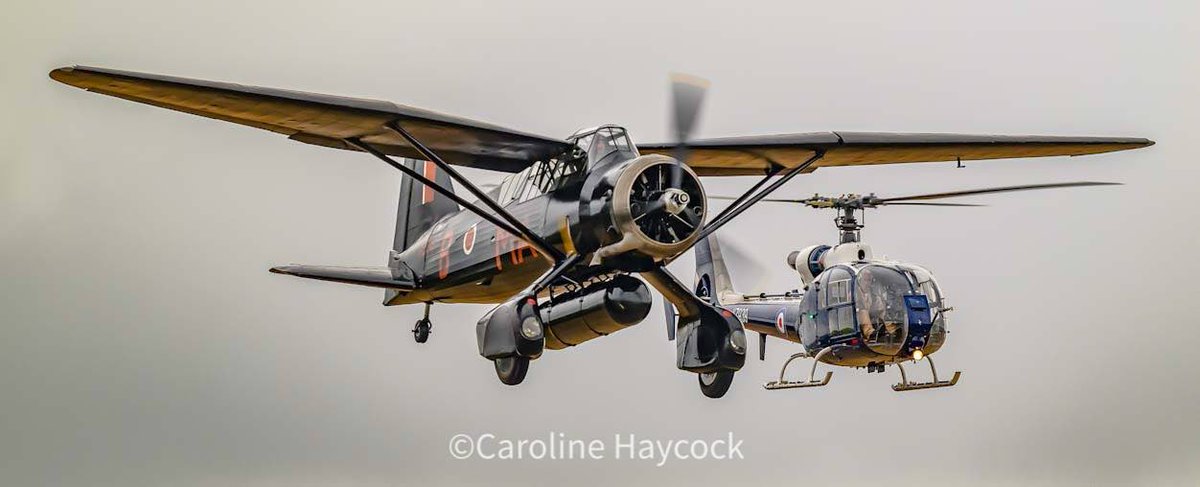 I always enjoy seeing different pairings like this Westland pairing of Gazelle and Lysander at Shuttleworth yesterday.