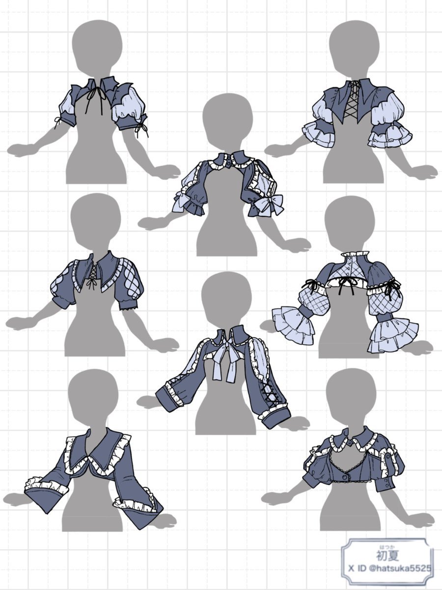 ボレロのアイデア
ワンピースやブラウスと合わせてみて🙌
デザイン真似OKなので良かったら参考に使ってね😊