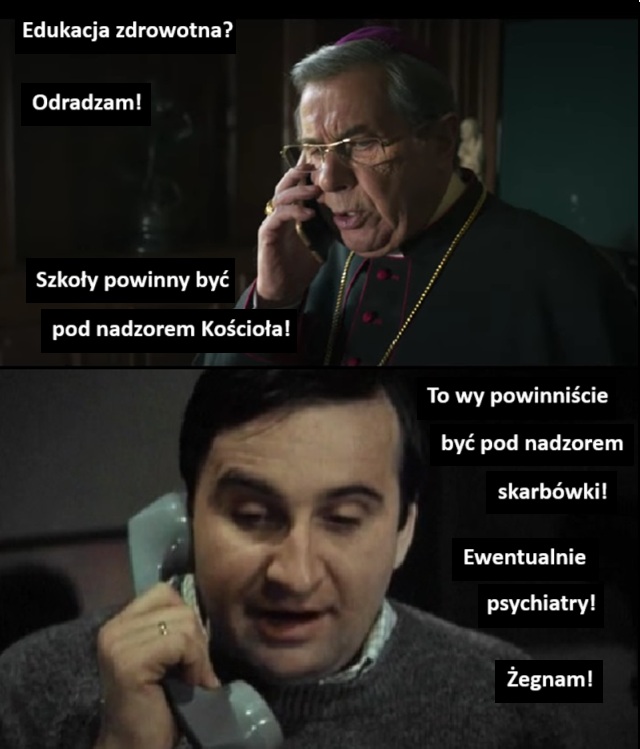 Gdybym rozmawiał z biskupem.
Kler/Brunet wieczorową porą.