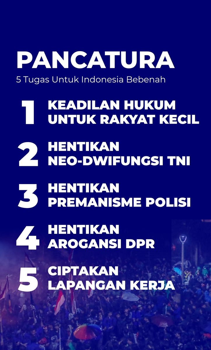 Orde Baru dimulai dengan Angkatan 66 yang memublikasikan Tri Tuntutan Rakyat (Tritura). Angkatan 25 tidak akan kalah.