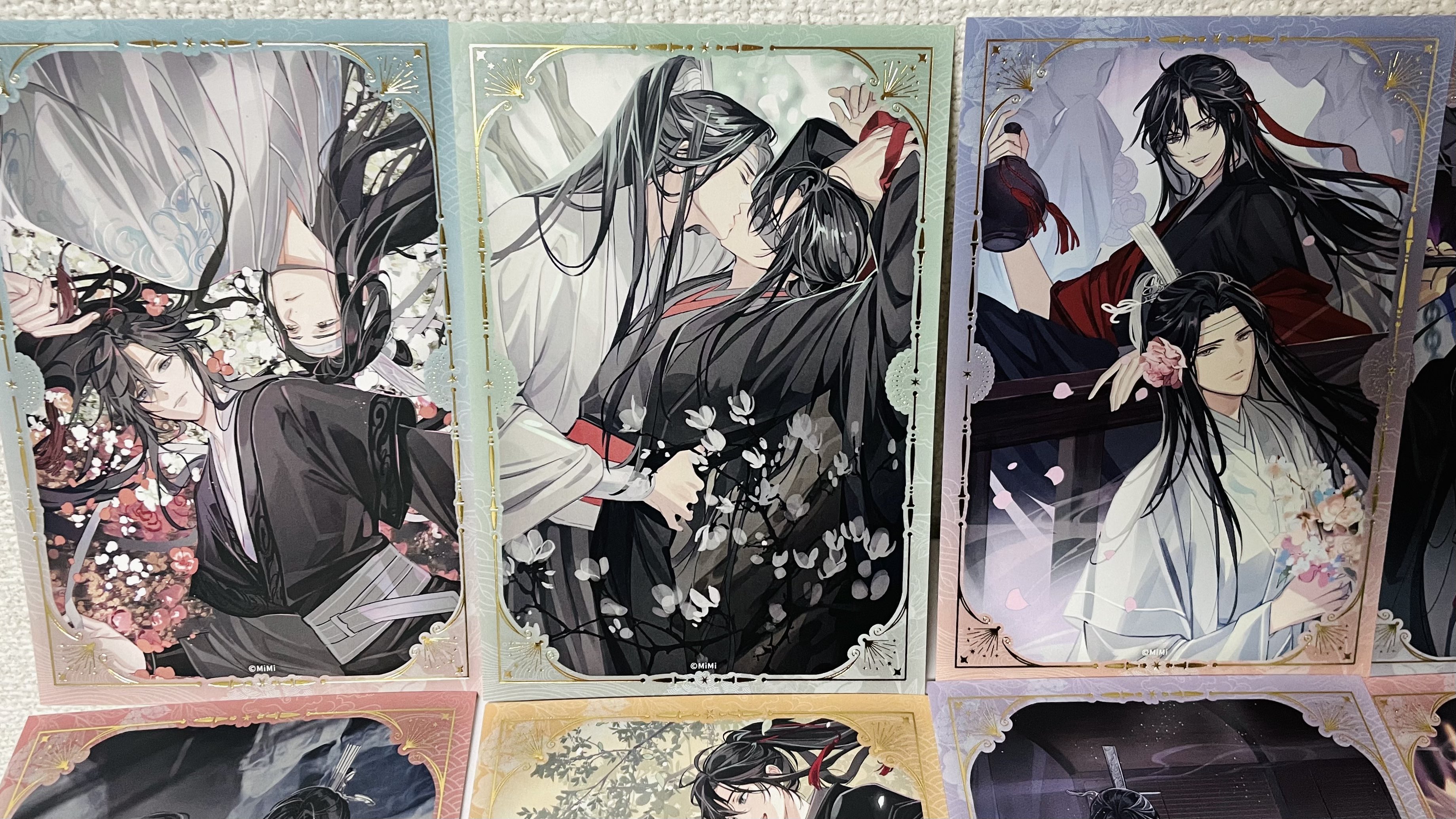 大河幻想ラジオドラマ 魔道祖師 完結記念展 扉絵箔押しミニ色紙コレクション二期 ②「魔道祖師」完結記念展 扉絵箔押しミニ色紙コレクション 第二