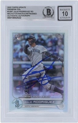 【美品】Julio Rodriguez_オンカードサイン_マリナーズ HR Cards on X: 