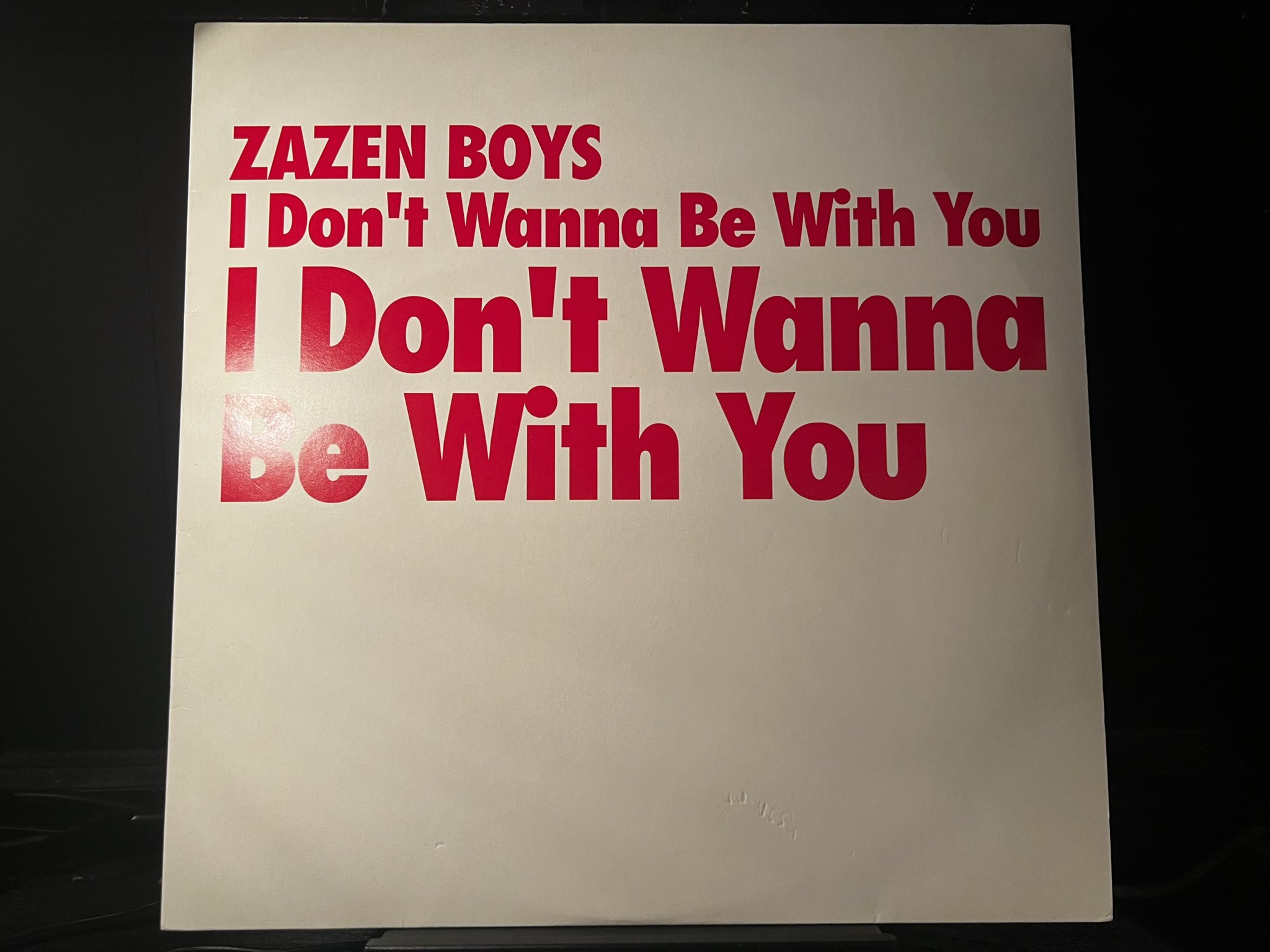 I Don't Wanna Be With You●ZAZEN BOYS●LP I Don't Wanna Be With You○ZAZEN BOYS○LP Zazen Boys – I Don'