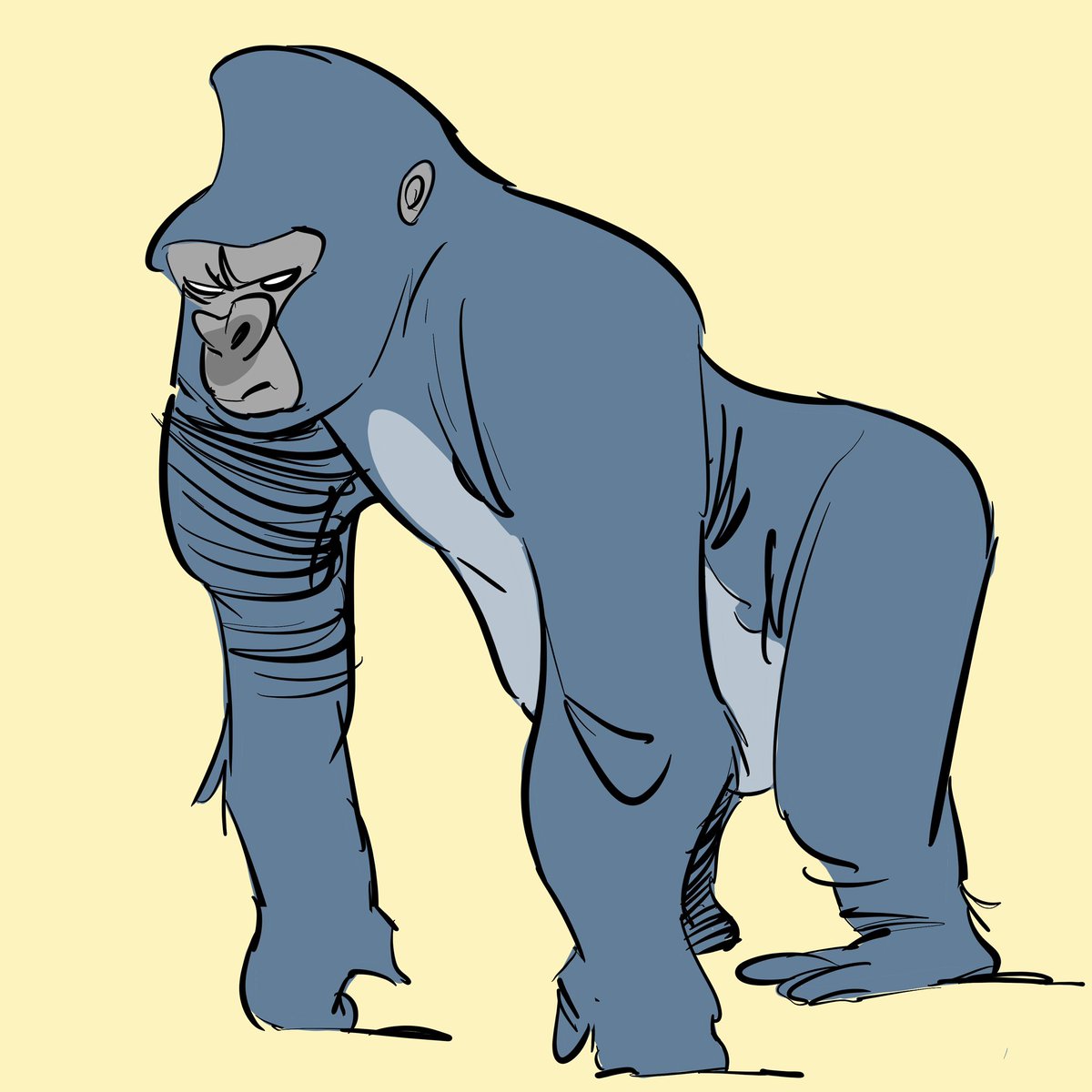 One of the gorillas I saw yesterday in @cabarcenooficial 

#gorilla #cabárceno #art #ink #comic #comics #illustration #drawing #digitalart #character #characters #characterdesign #cartoon