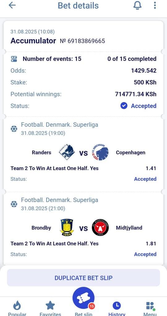 greyhat_Grey's tweet image. 🔥 TOP GAMES TIPS🔥
💎 15  Picks
⏱ Team to win at least one half 
💰 Stake: 500/= ➝ Win 
⚡ Odds: 1400+
⭐ Consistency = Big Win
Register 👉👉🔗 📲📲 paripesa.bet/grey01

#Promocode 👉GREY01
#Boookingcode👉ZLZ9Z

#Success #BigWinLoading 
#NuNew 
#PerthSanta1stFMinRome