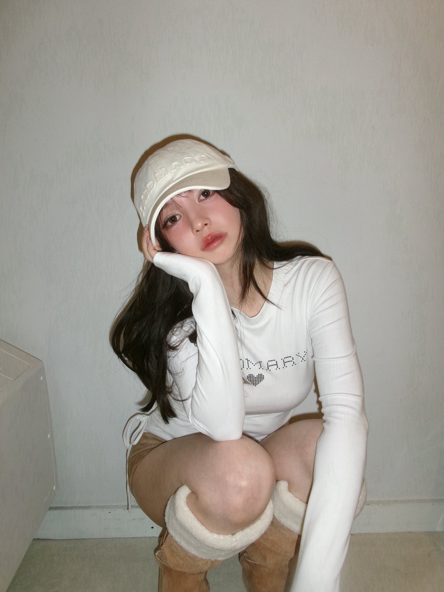 andmary Mary logo cap アイボリー キャップ andmary Mary logo cap アイボリー キャップ - メルカリ