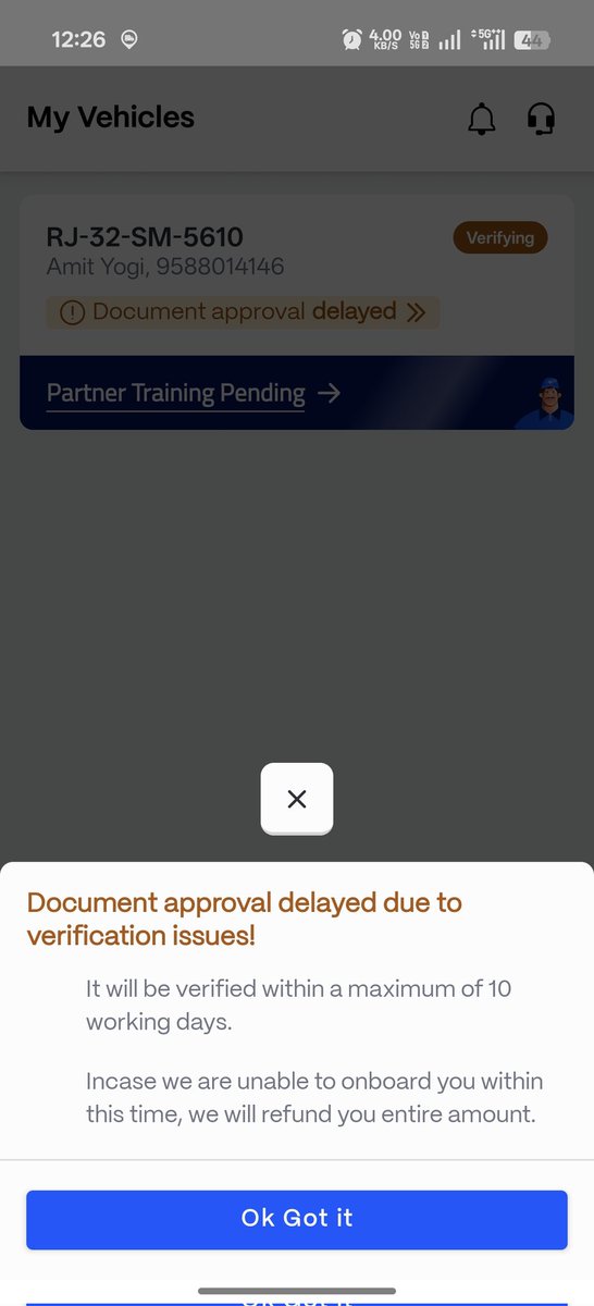 iamityogi's tweet photo. Mob no 9588014416
I had opened an account for driver partner on porter partner app on 5 August and had also made the payment but till 31 August my account has not been activate I had also mailed porter help support But no reply no solution@porterit_ #WrostHelpSupport
by@porterit_ https://t.co/MpFqbmyogI