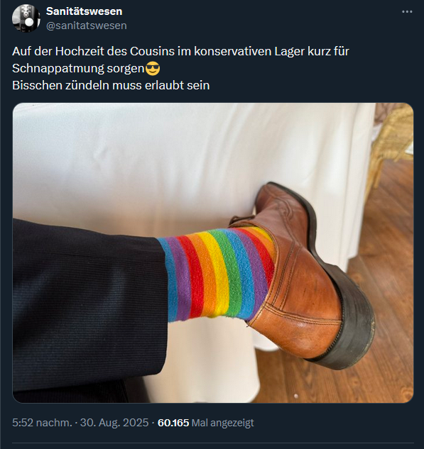 Es hat dort nur keinen interessiert. 
Konservative sind von Hause aus toleranter.😇